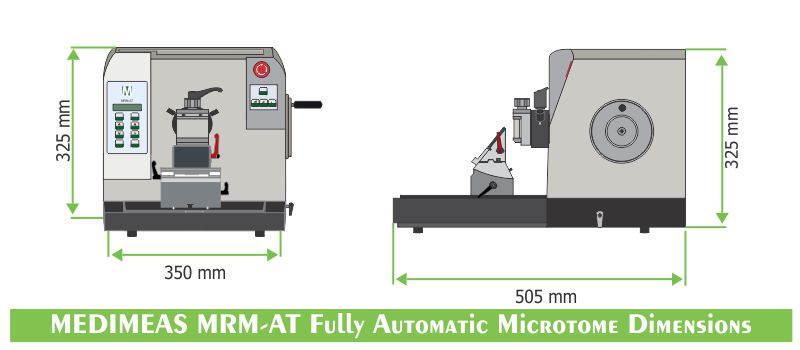 MEDIMEAS MRM AT Fully Automatic Microtome Dimensions
